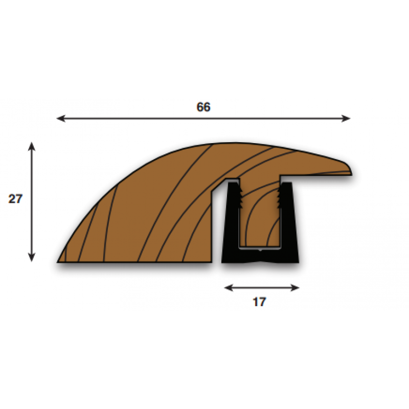 Parallel Threshold R (Ramp, Reducer) Section 990mm(l)